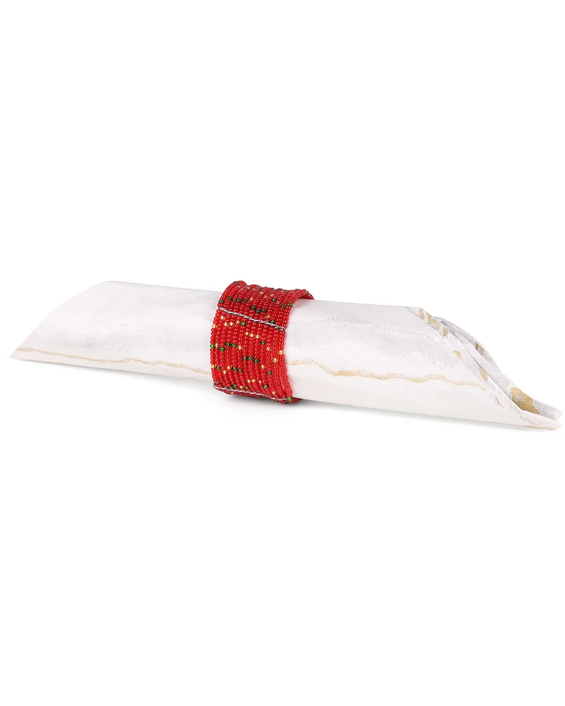 MEZA: Handwoven Beaded Napkin Ring
