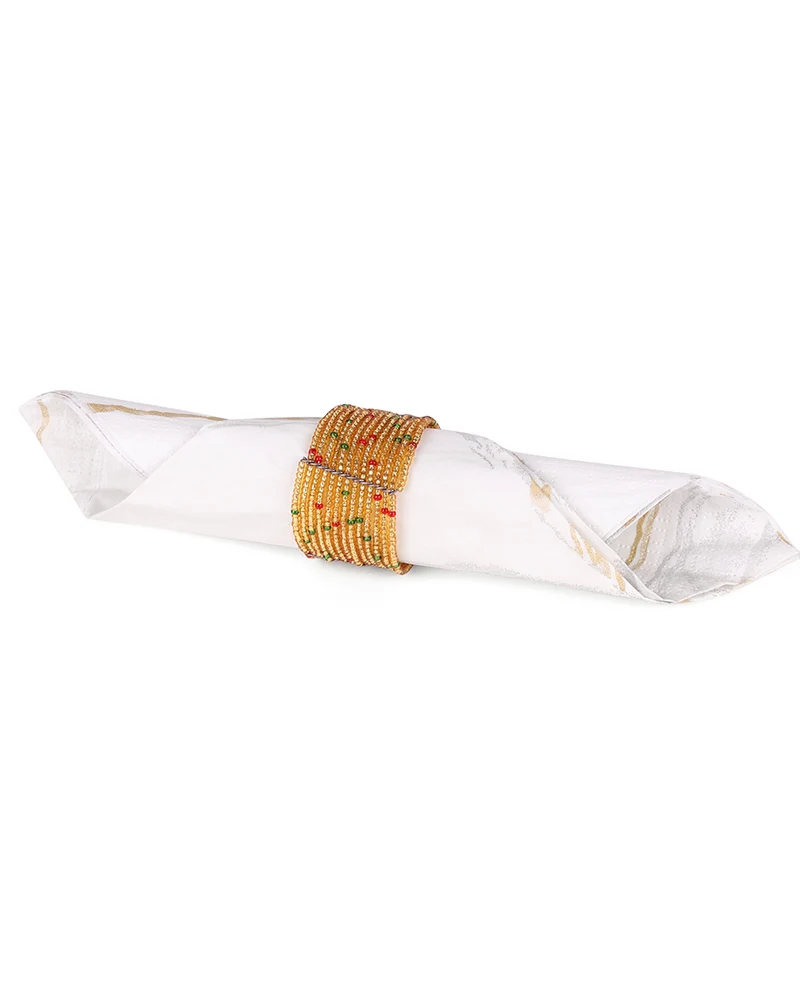 MEZA: Handwoven Beaded Napkin Ring