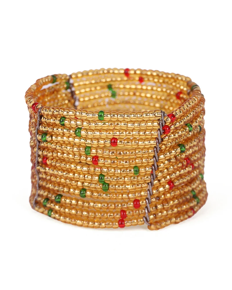 MEZA: Handwoven Beaded Napkin Ring