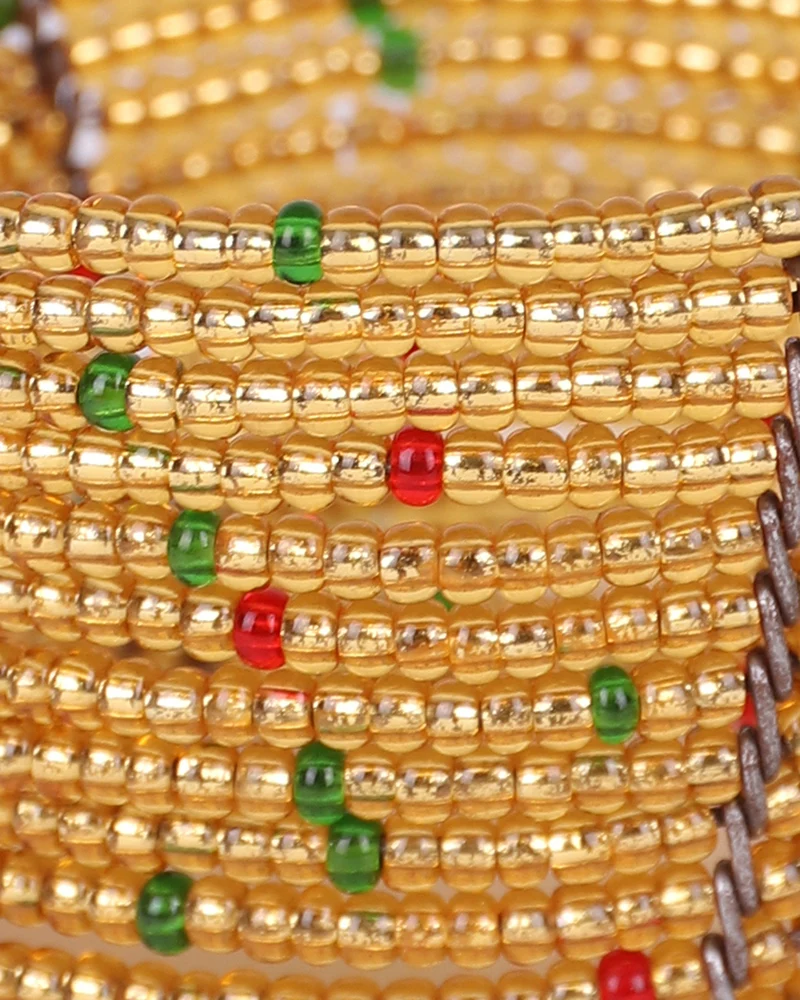 MEZA: Handwoven Beaded Napkin Ring