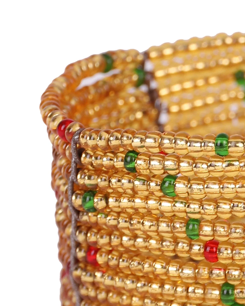 MEZA: Handwoven Beaded Napkin Ring