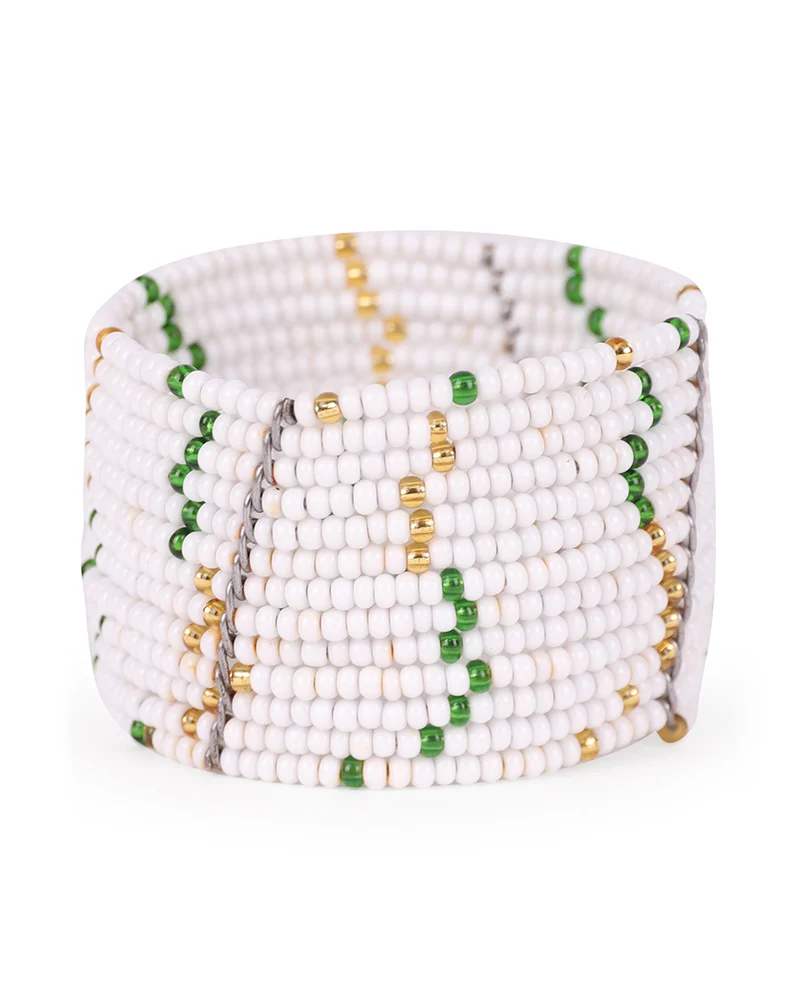 MEZA: Handwoven Beaded Napkin Ring