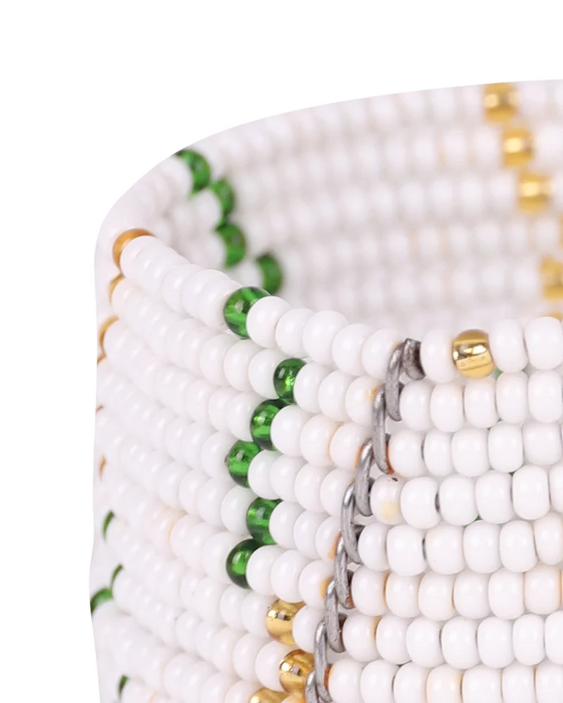 MEZA: Handwoven Beaded Napkin Ring