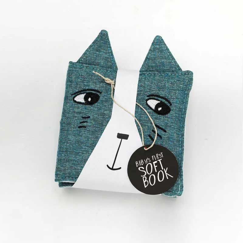Baby Stoffbuch Katze & ihre Freunde 12x12cm