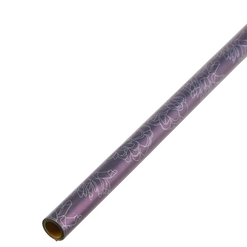 Geschenkpapier Pine lila/orange Rolle 70 cm