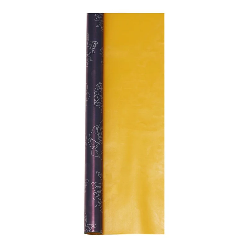 Geschenkpapier Pine lila/orange Rolle 70 cm