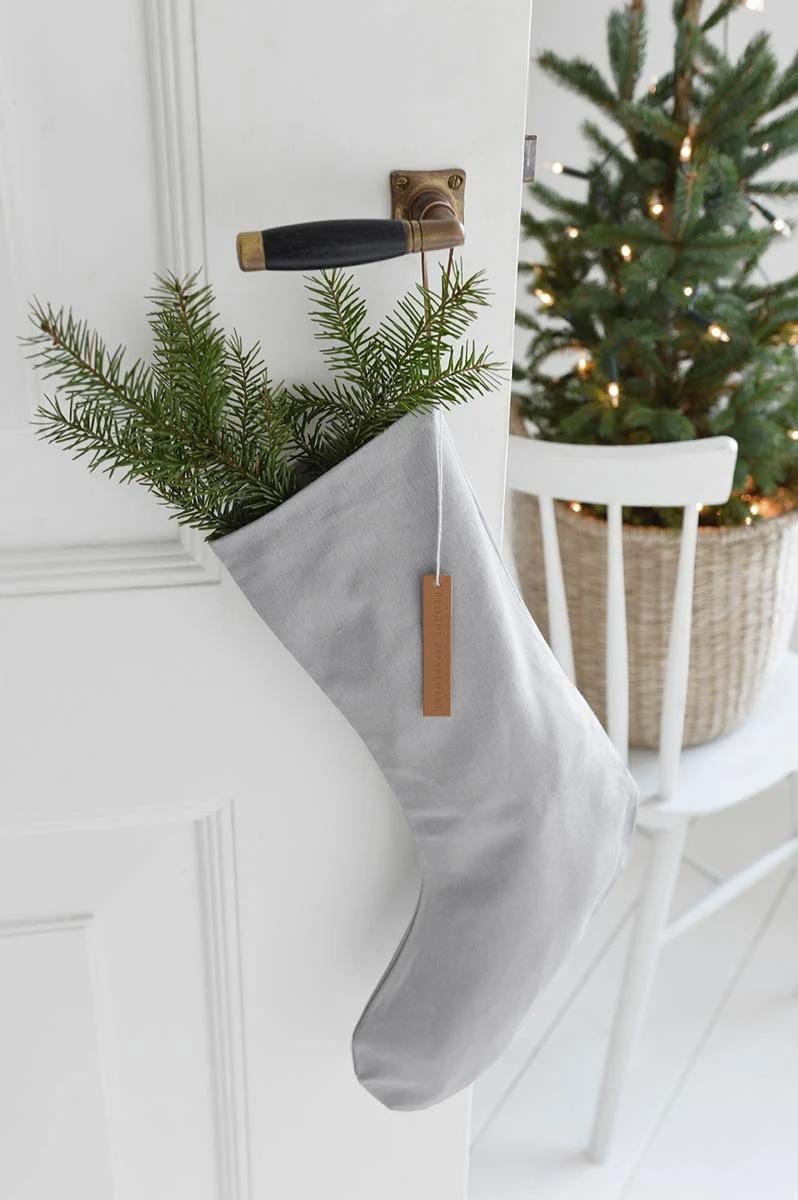 Weihnachtsstrumpf Baumwolle Weihnachtsdeko 46 x 26 cm