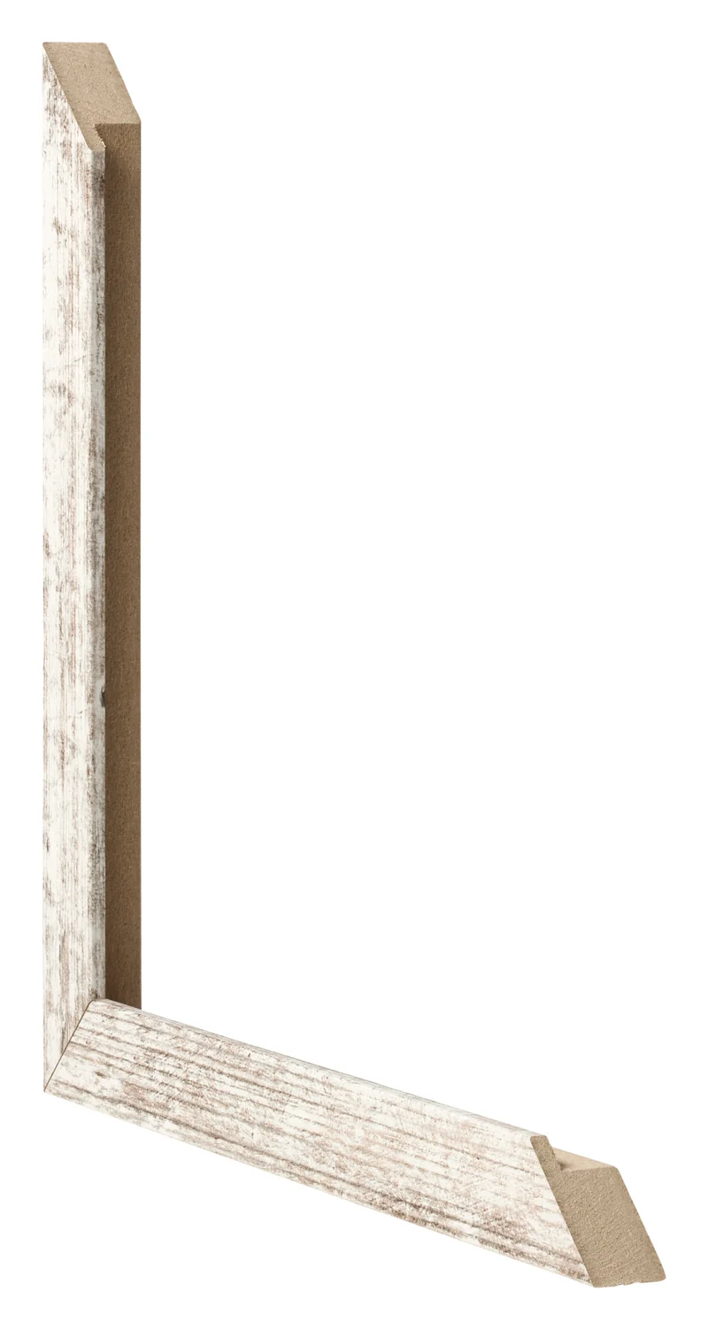 Bilderrahmen 20x25 cm - Weiß Vintage - MDF - Bologna