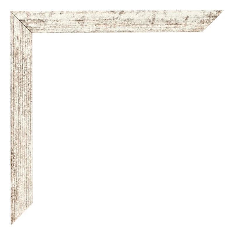 Bilderrahmen 20x25 cm - Weiß Vintage - MDF - Bologna