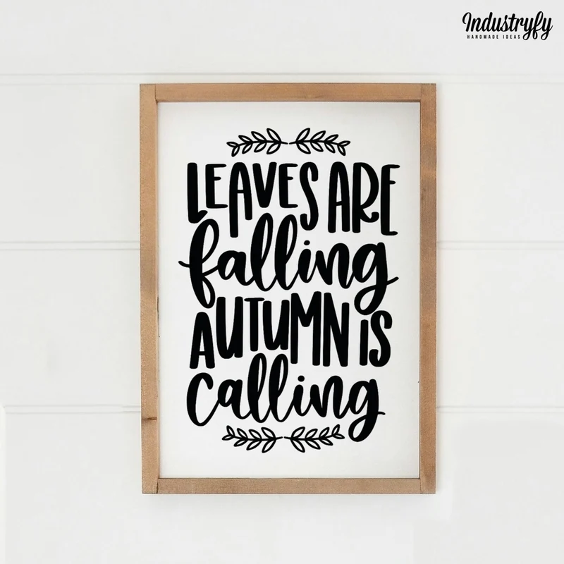 Landhaus Schild | Leaves are falling, autumn is calling