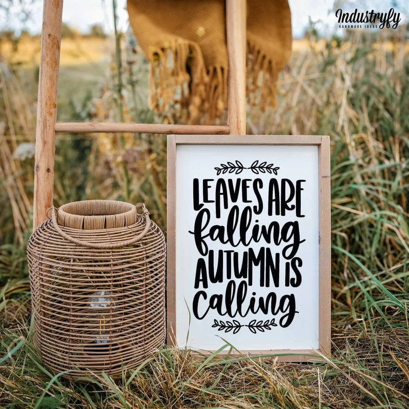 Landhaus Schild | Leaves are falling, autumn is calling
