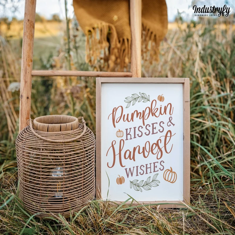 Landhaus Schild | Pumpkin Kisses & Harvest Wishes