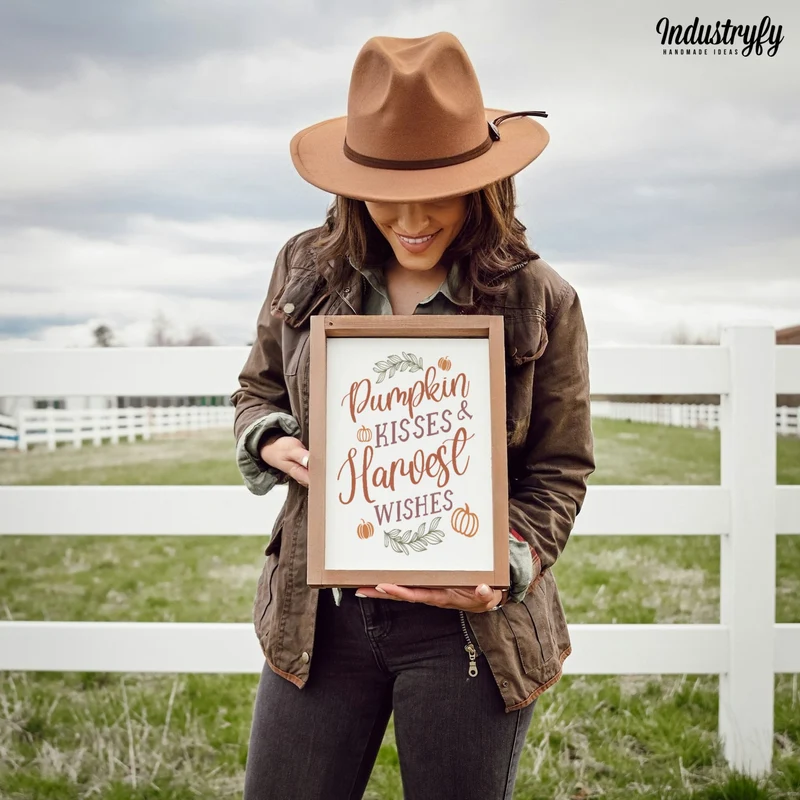 Landhaus Schild | Pumpkin Kisses & Harvest Wishes