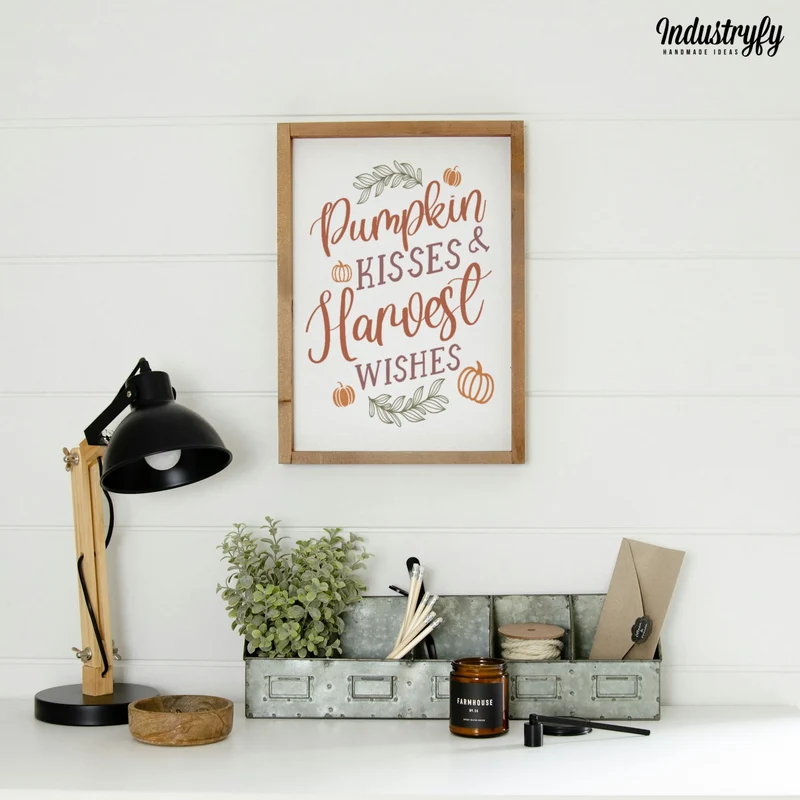 Landhaus Schild | Pumpkin Kisses & Harvest Wishes