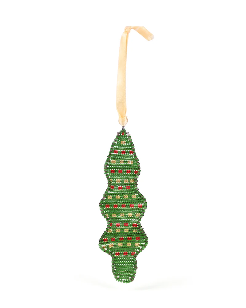 MTI: Handwoven Beaded Tree Decoration