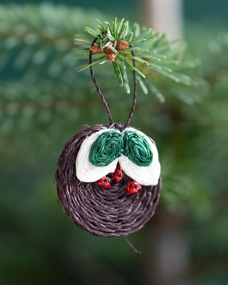 MNANDI: Handwoven Christmas Pudding Decoration