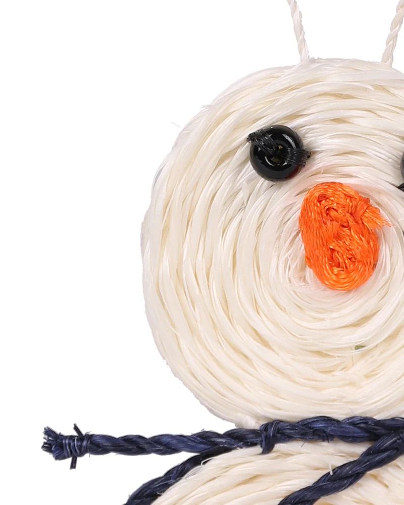IKHETHA: Handwoven Snowman Christmas Decoration