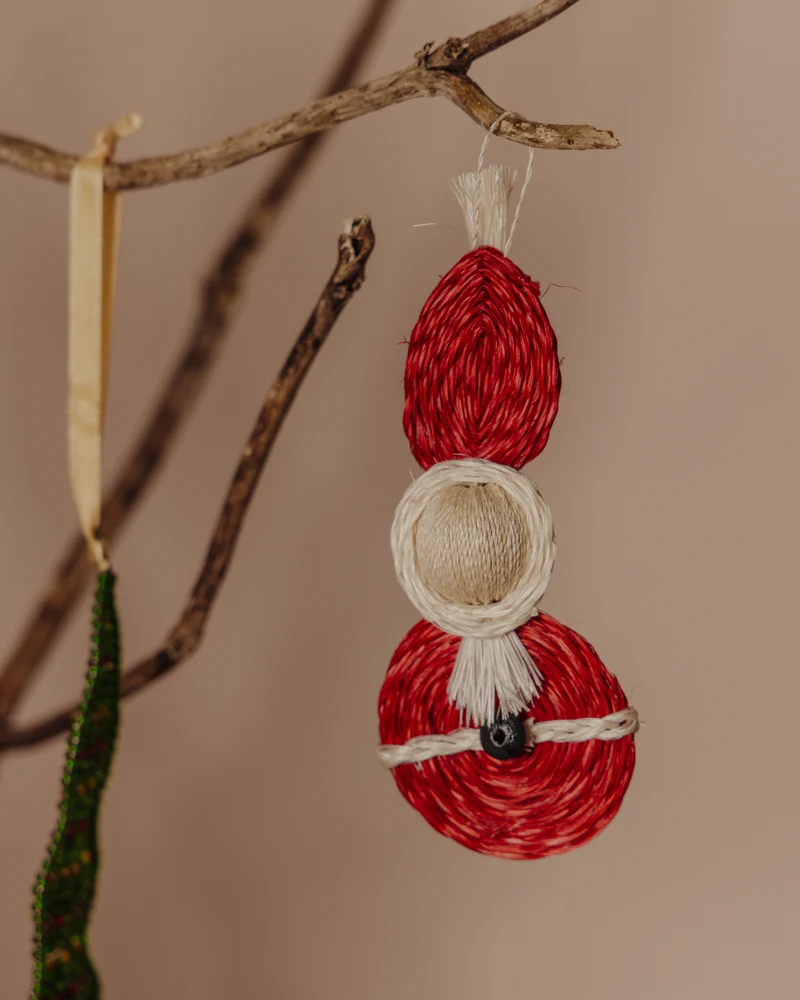 INDODA: Handwoven Father Christmas Decoration