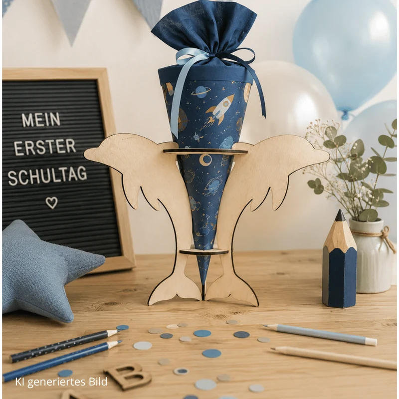 Schultütenständer - Delfin