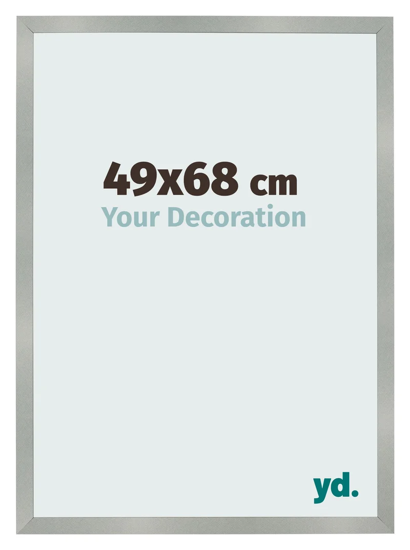 Bilderrahmen 49x68 cm - Aluminium Gebürstet - MDF - Bologna