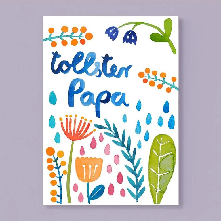 Tollster Papa Postkarte Vatertag A6