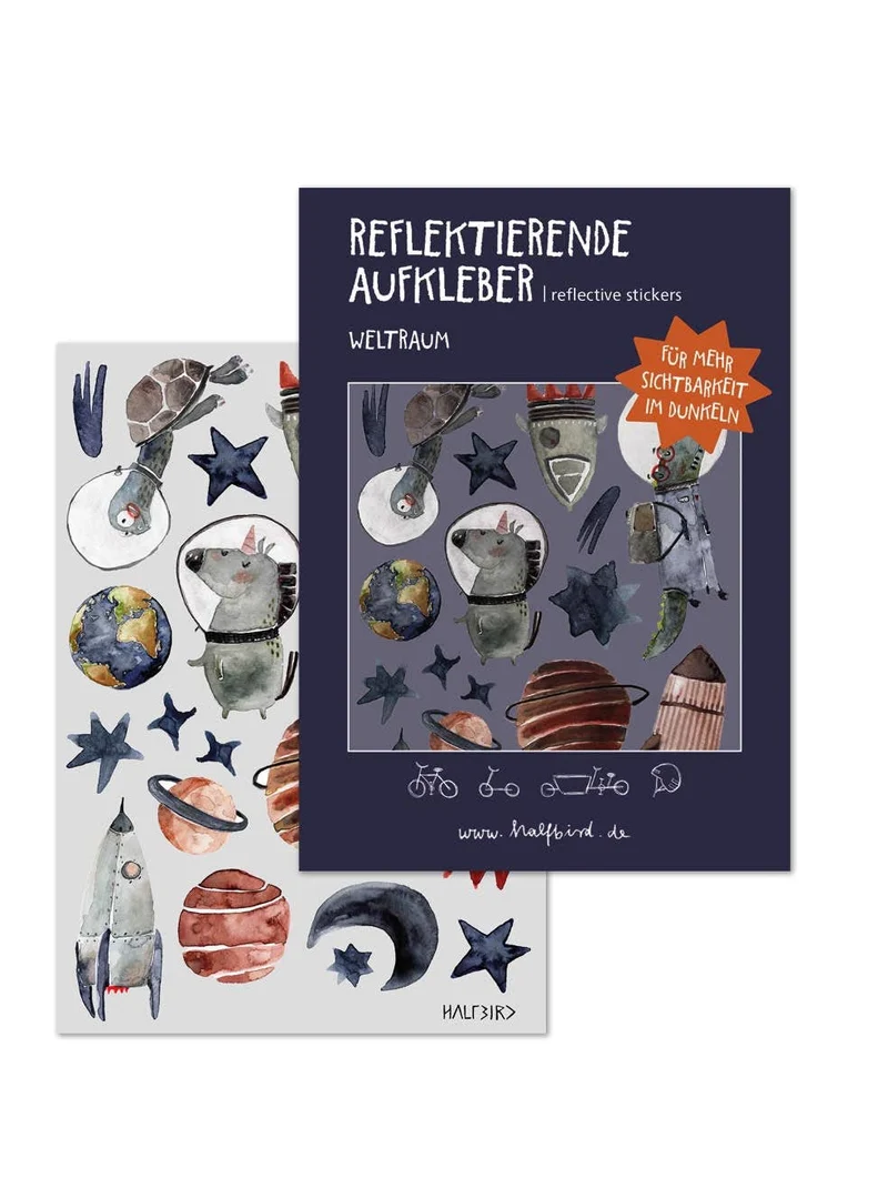 Reflektierende Aufkleber Weltraum 20 Stück