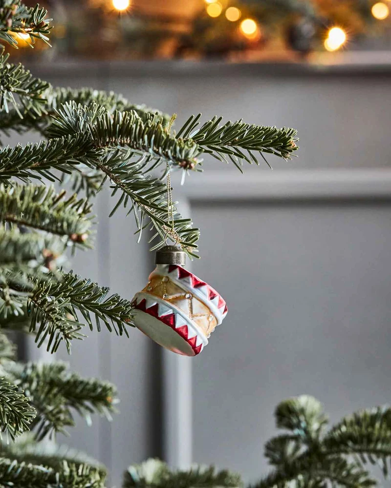 Trommel Baumschmuck Tambur Weihnachtsdeko Glas 5 cm