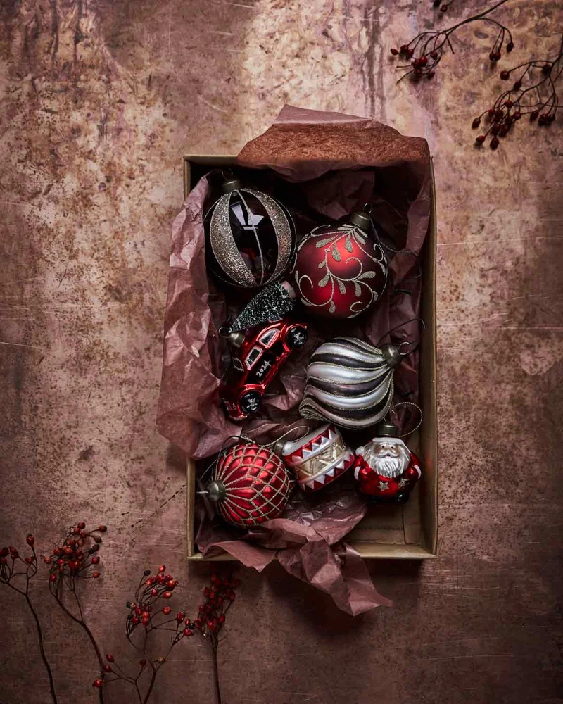 Weihnachtsmann Klaw Weihnachtsdeko Rot 7 cm