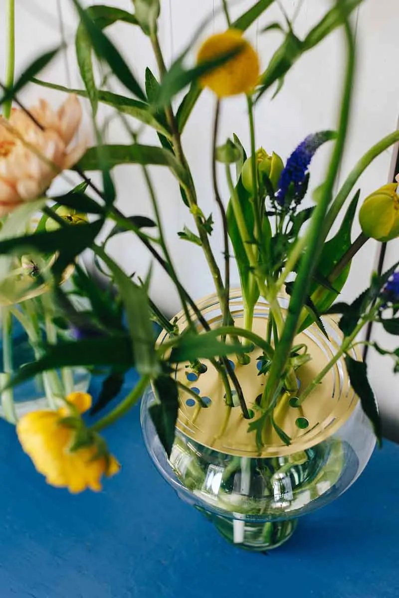 Ikebana Schablone für Blumenarrangements