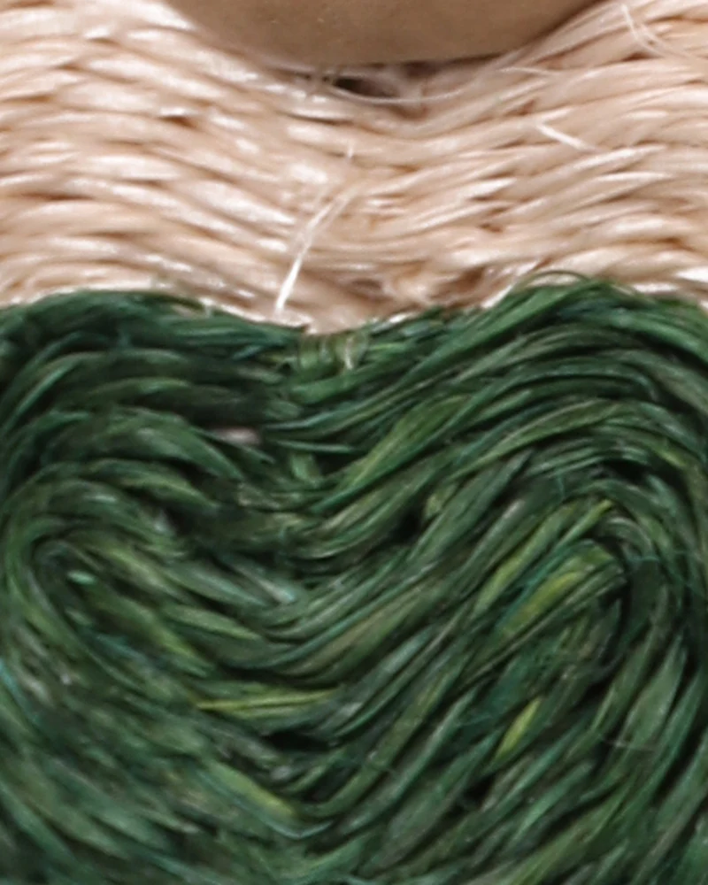 SILUHLAZA: Handwoven Green Love Angel Tree Decoration
