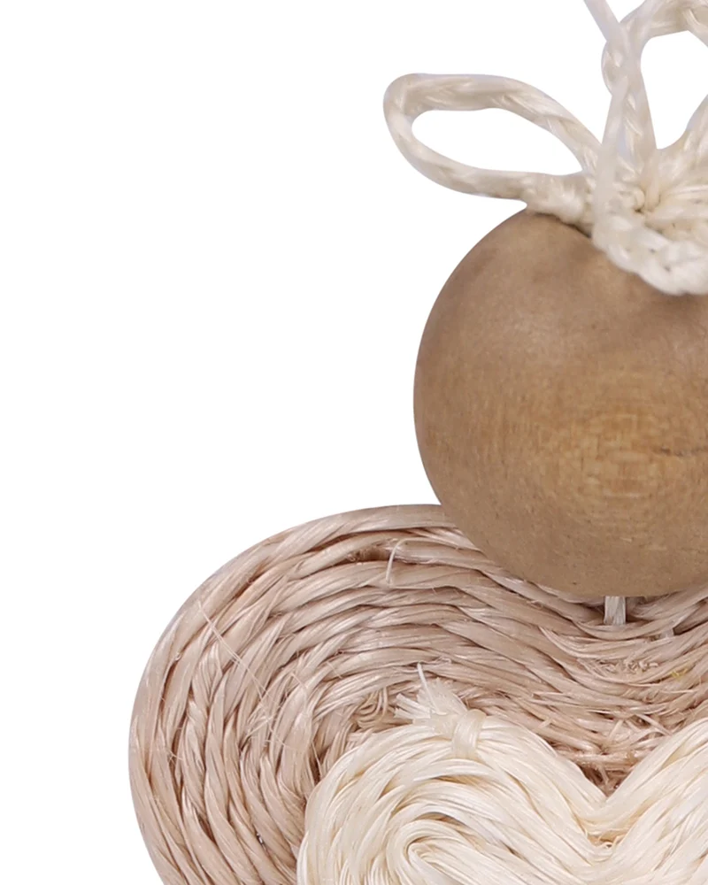 MHLOPE: Handwoven White Love Angel Tree Decoration