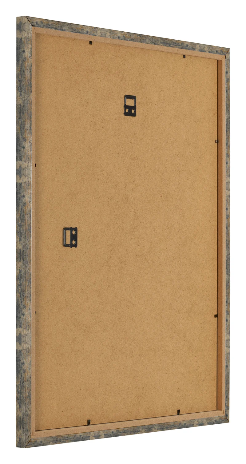 Bilderrahmen 20x25 cm - Blau Gold Meliert - MDF - Bologna