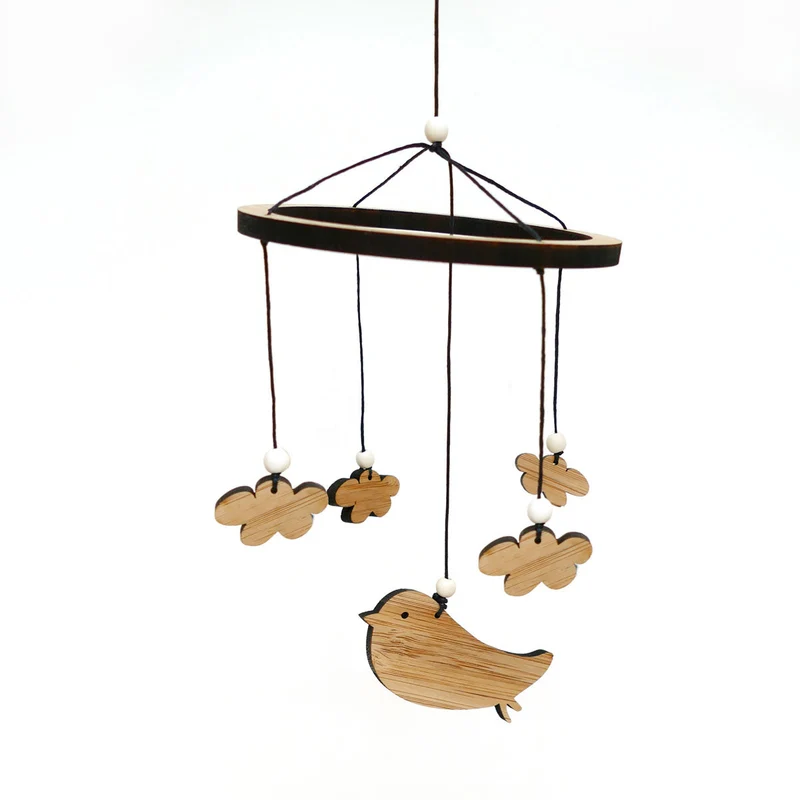 Mini Vogel Mobile Holz