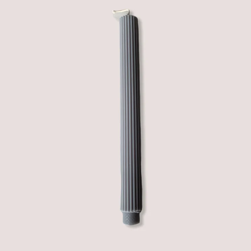 Kerze gestreift XL Rapswachs 27 cm