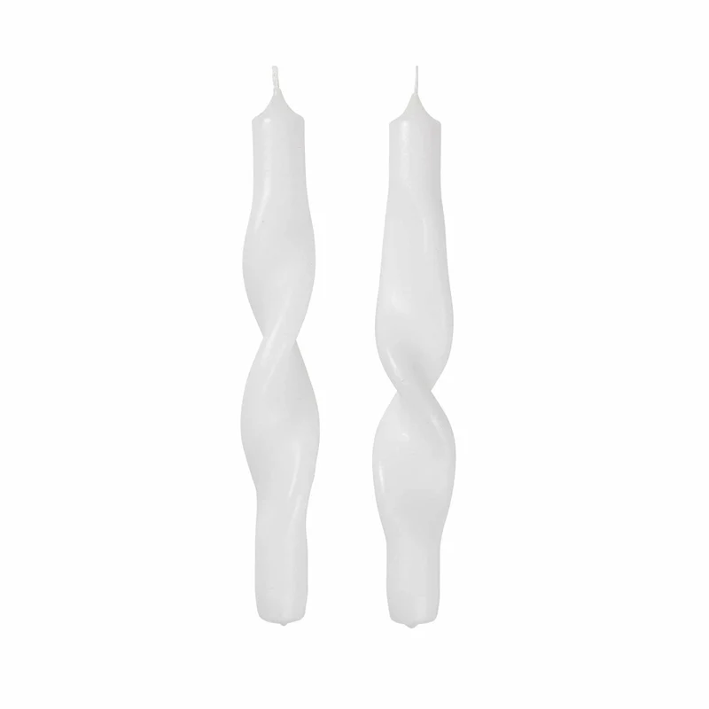 Gedrehte Kerze Twist 2er Set 23 cm