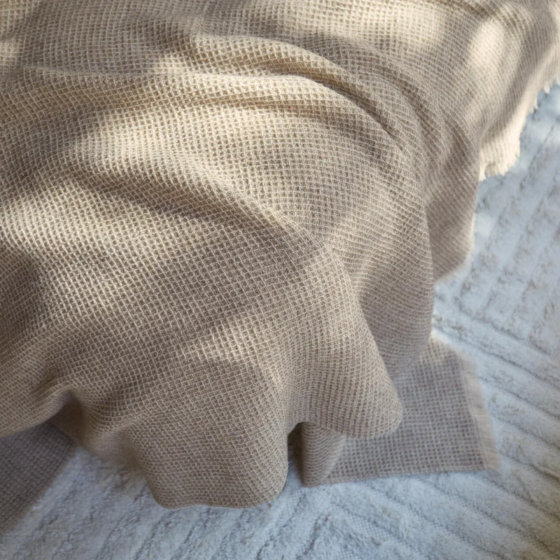 Merinodecke Raiana [Beige & Natur]