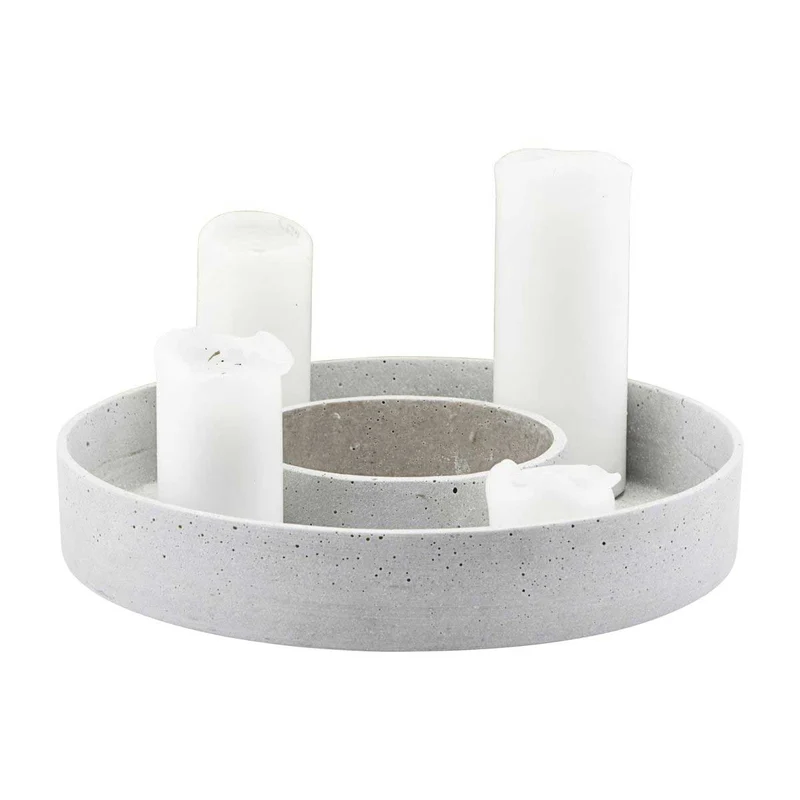 Dekoschale The Ring Beton Optik Grau 35 cm
