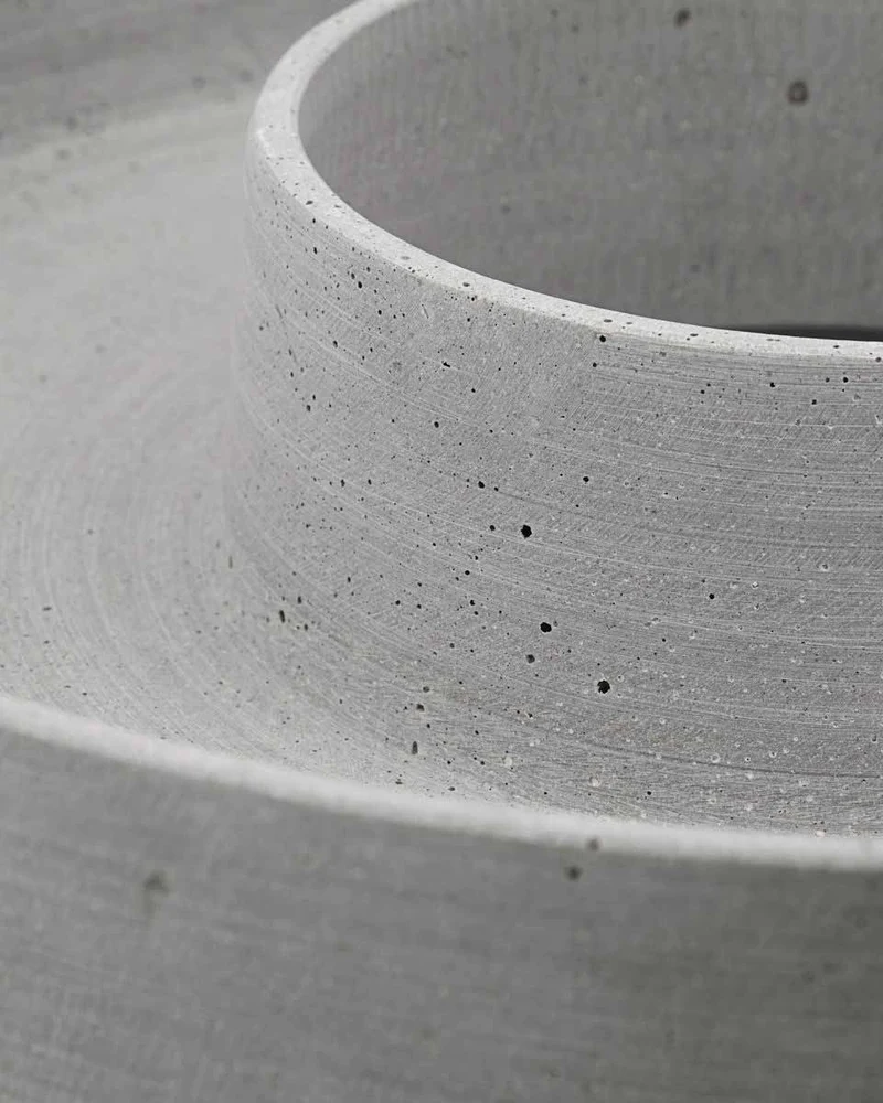 Dekoschale The Ring Beton Optik Grau 35 cm