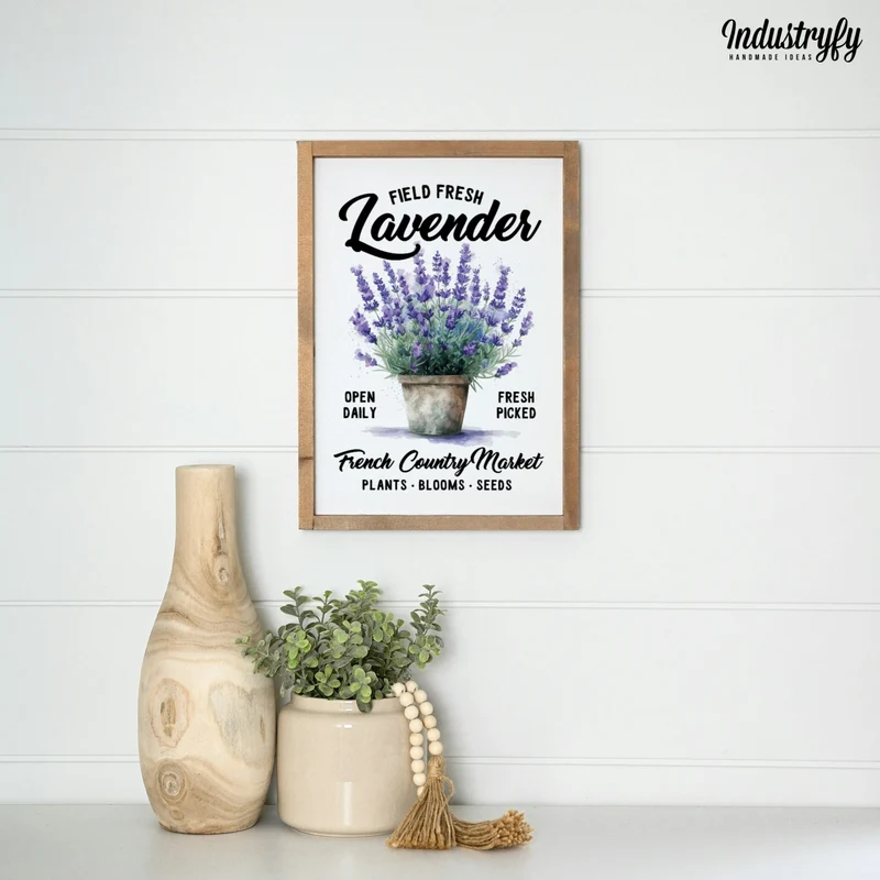 Landhaus Schild | Field fresh Lavender