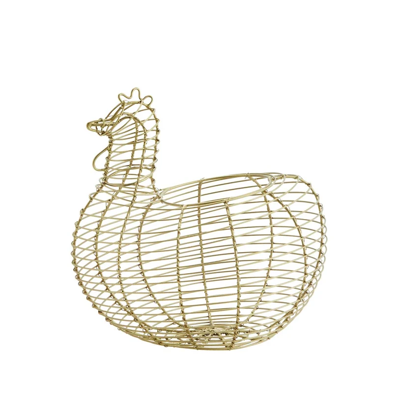Henne Eierkorb Eisen Osterdeko 22 cm