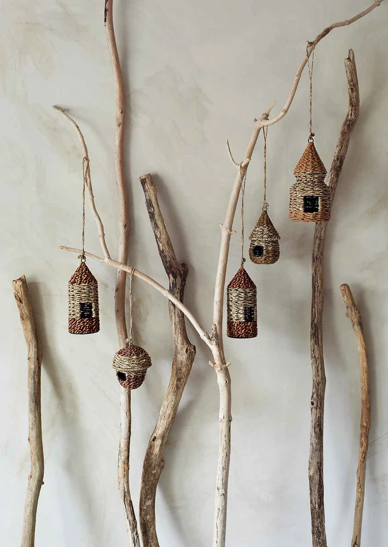 Hängendes Vogelhaus Seegrass