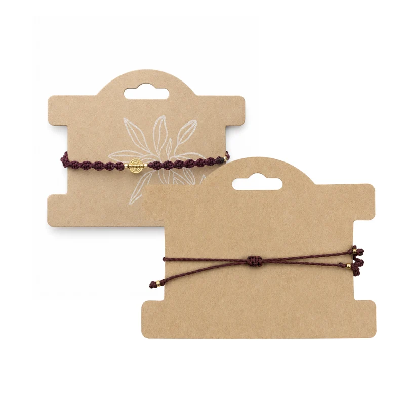 Armband Glücksperle - bordeaux