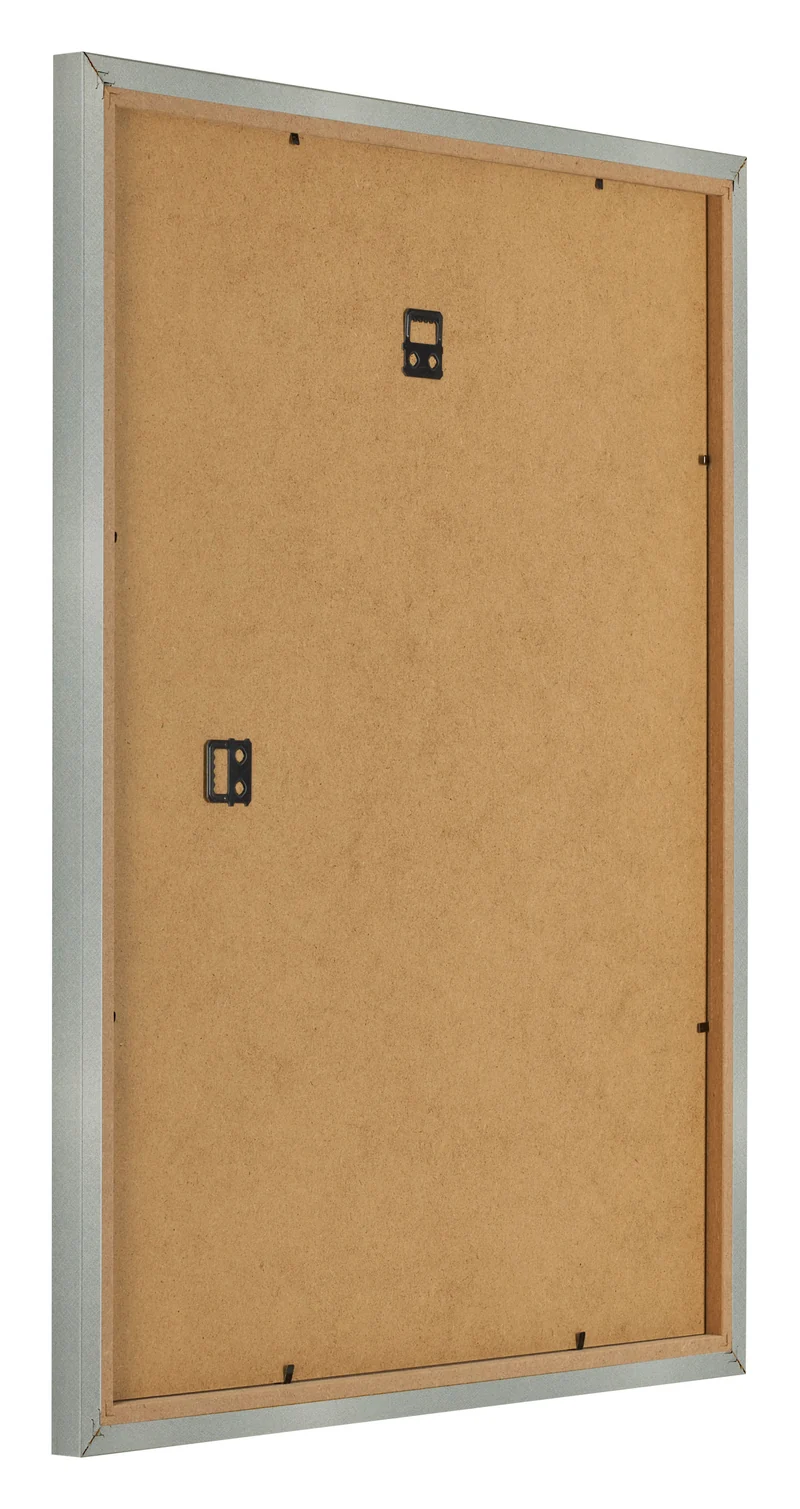 Bilderrahmen 28x35 cm - Aluminium Gebürstet - MDF - Bologna