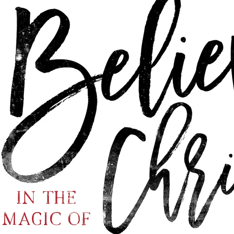 Landhaus Schild | Believe in the magic of christmas