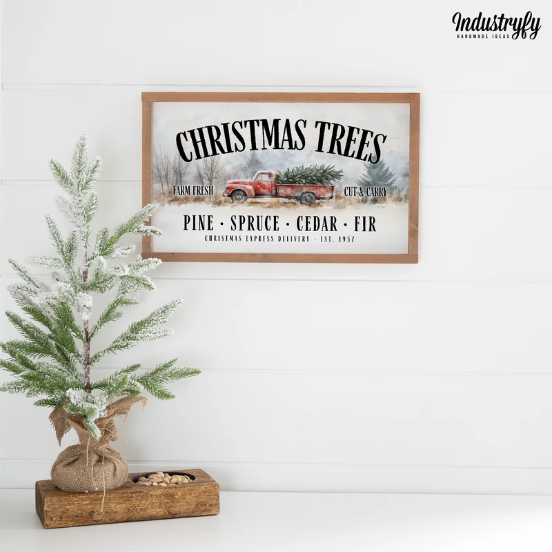 Landhaus Schild | Christmas Trees