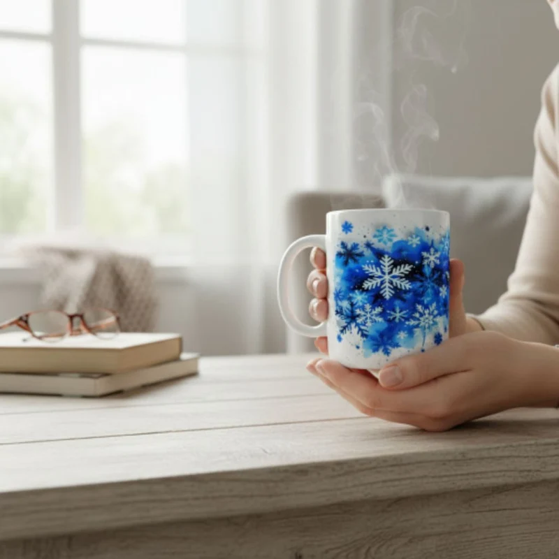 Snowflake Blau