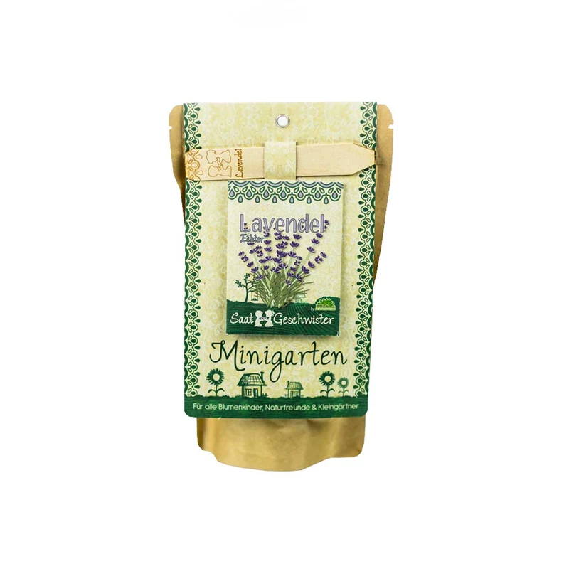 Bio Lavendel Minigarten Blumen DIY Anzuchtset