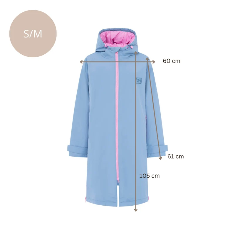 Oversize Windjacke - Hellblau - "Summer"