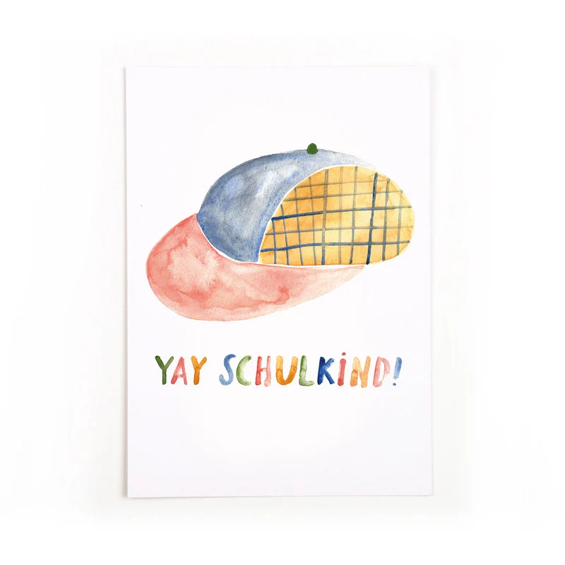 YAY Schulkind Postkarte A6