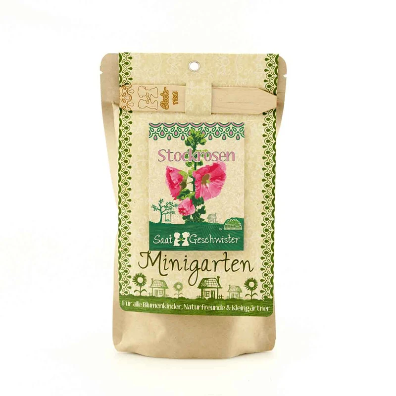 Stockrose Minigarten Blumen Anzucht Set